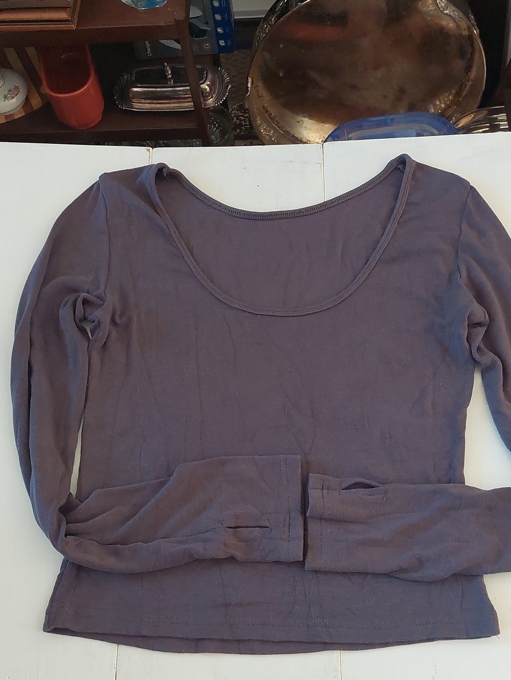 OGL Long Sleeve Top in Gray XL